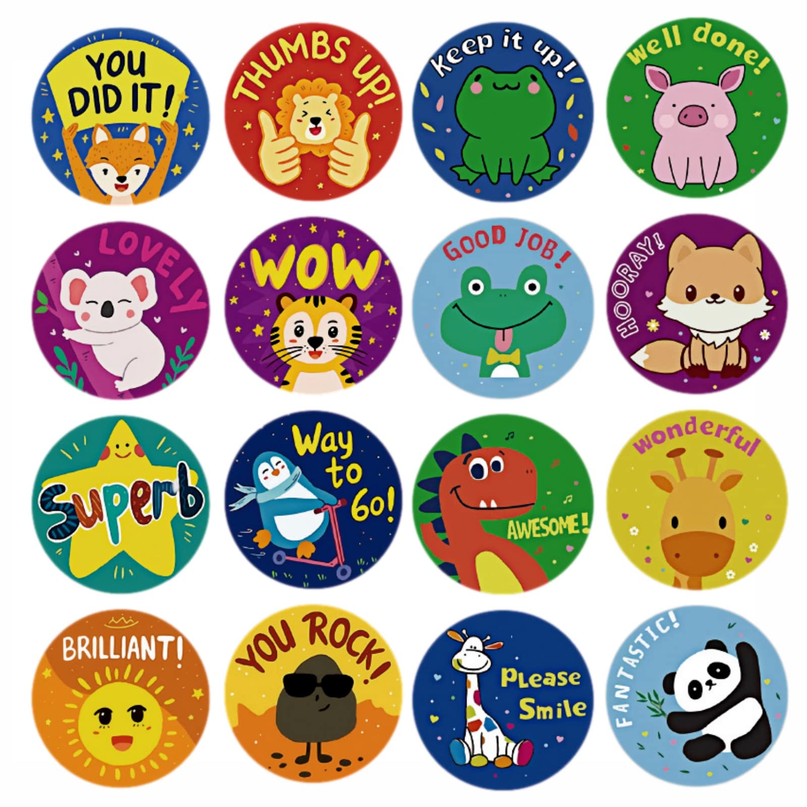 Наклейки Copeflap Reward Stickers English 1000 листов Наклейки Reward Stickers Well Done Stickers Animal Character 2.5cm (D)
Наклейки Copeflap Reward Stickers English 1000 листов Наклейки Reward Stickers Well Done Stickers Animal Character 2.5cm (D)