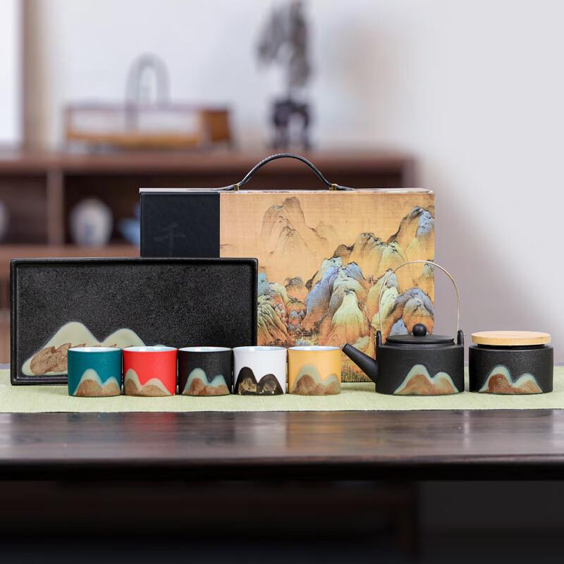 7-Piece Hand-Painted Ceramic Tea Set
7-Piece Hand-Painted Ceramic Tea Set