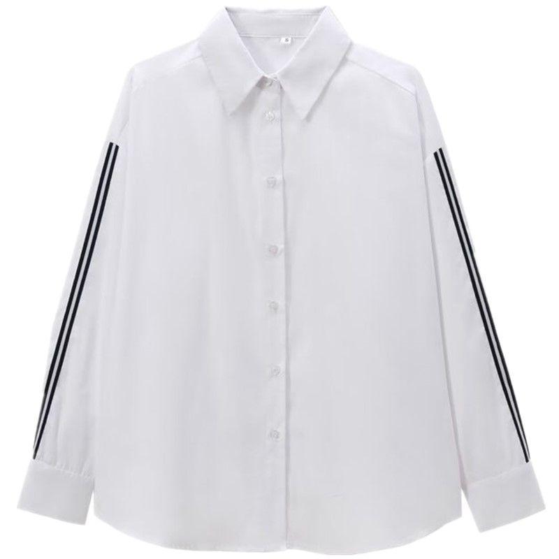 Fashion Style 2024 Fall and Winter New Women s Side Stripes with Decorative Poplin White Long Sleeves Shirt 3666180 White L
Fashion Style 2024 Fall and Winter New Women s Side Stripes with Decorative Poplin White Long Sleeves Shirt 3666180 White L