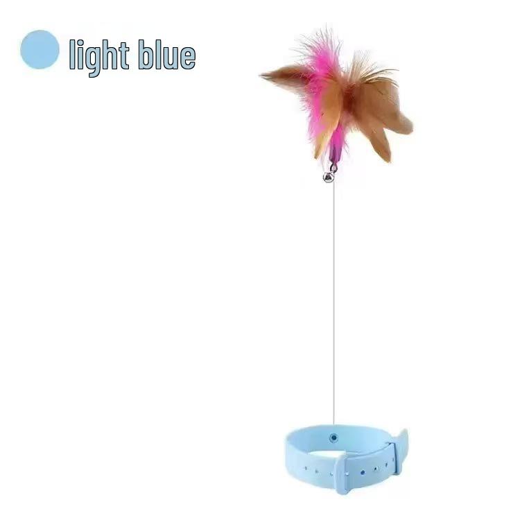 Interactive Feather Cat Teaser Stick with Bell, Self-Play Collar Toy for Kittens
Interactive Feather Cat Teaser Stick with Bell, Self-Play Collar Toy for Kittens