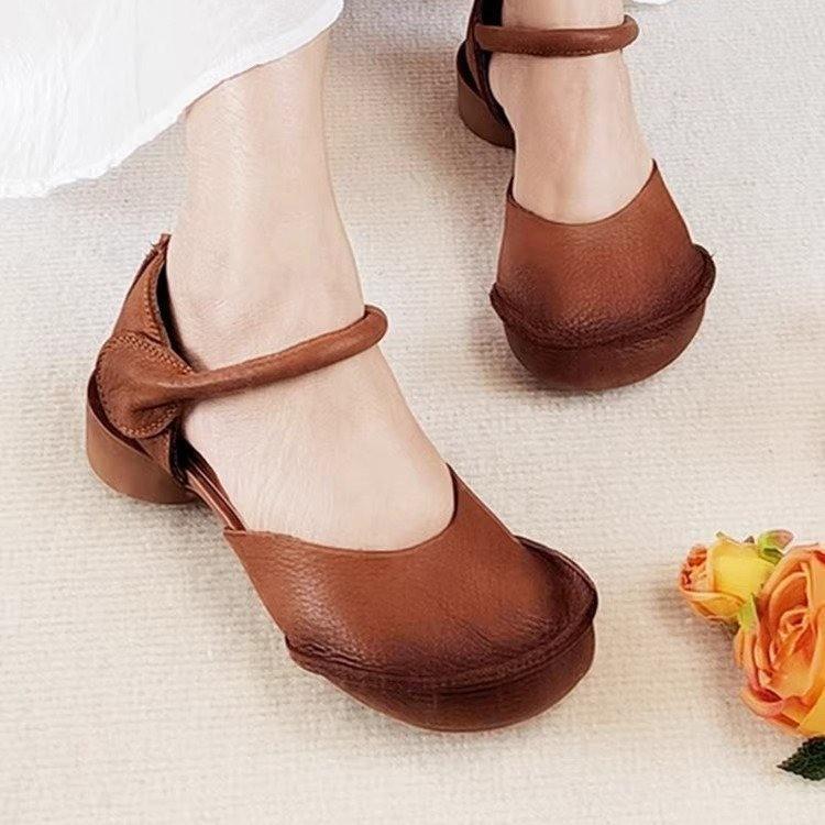 2025 summer retro bag head handmade sandals Roman hollow shoes with thick heel versatile casual women s shoes 35 чорний
2025 summer retro bag head handmade sandals Roman hollow shoes with thick heel versatile casual women s shoes 35 чорний