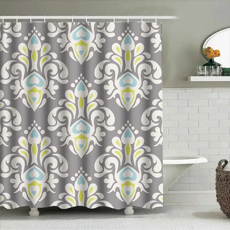 Luxurious Geometric Waterproof Shower Curtain Fabric Bathroom Decor Home Decoration Modern Bath Tarpaulin Set Grey White Blue Ye W90xH180cm
Luxurious Geometric Waterproof Shower Curtain Fabric Bathroom Decor Home Decoration Modern Bath Tarpaulin Set Grey White Blue Ye W90xH180cm