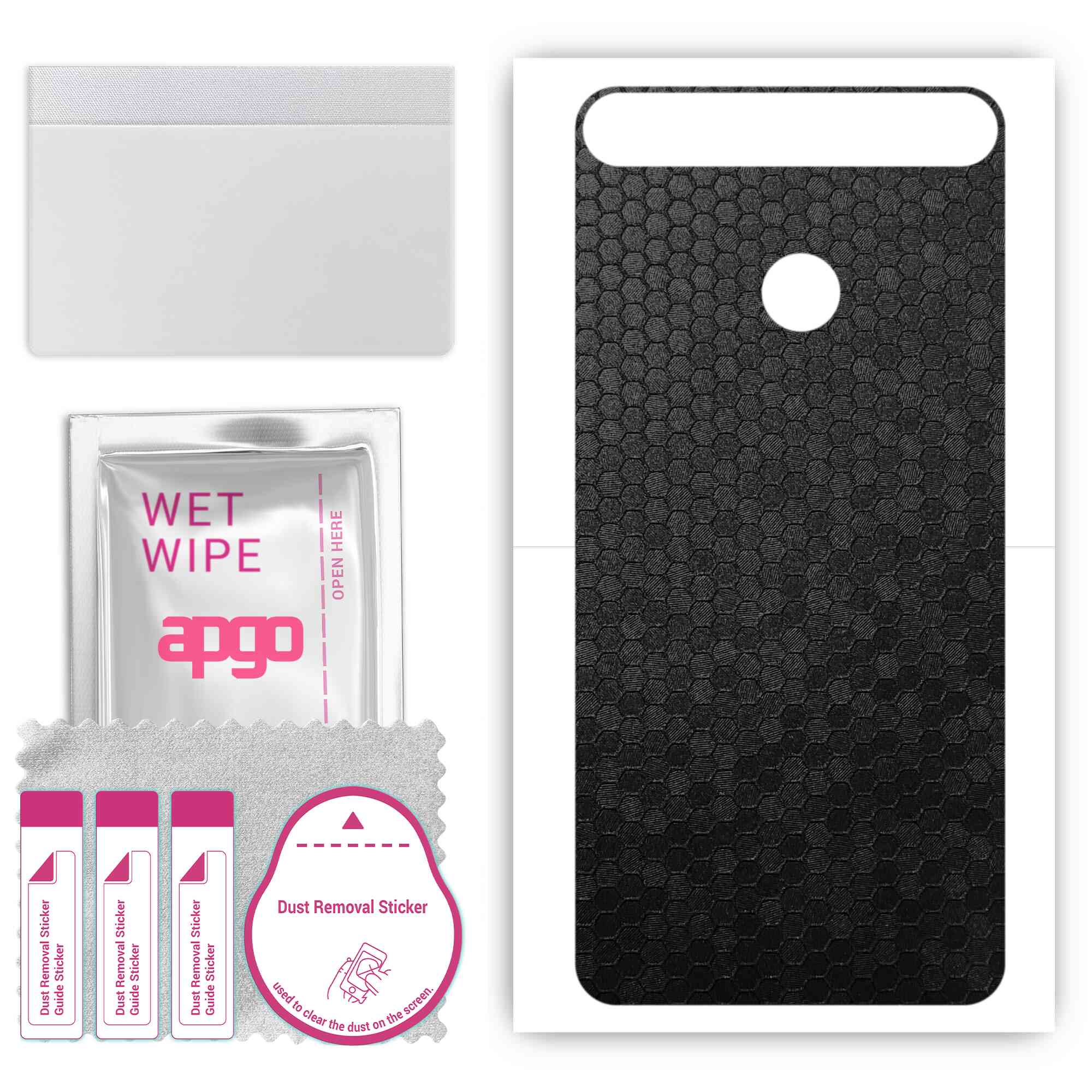 Apgo Protective Skin Sticker для задньої панелі, сумісної з Huawei nova, Wrap Film, Foil, Vinyl - Pattern Black Honeycomb
Apgo Protective Skin Sticker для задньої панелі, сумісної з Huawei nova, Wrap Film, Foil, Vinyl - Pattern Black Honeycomb