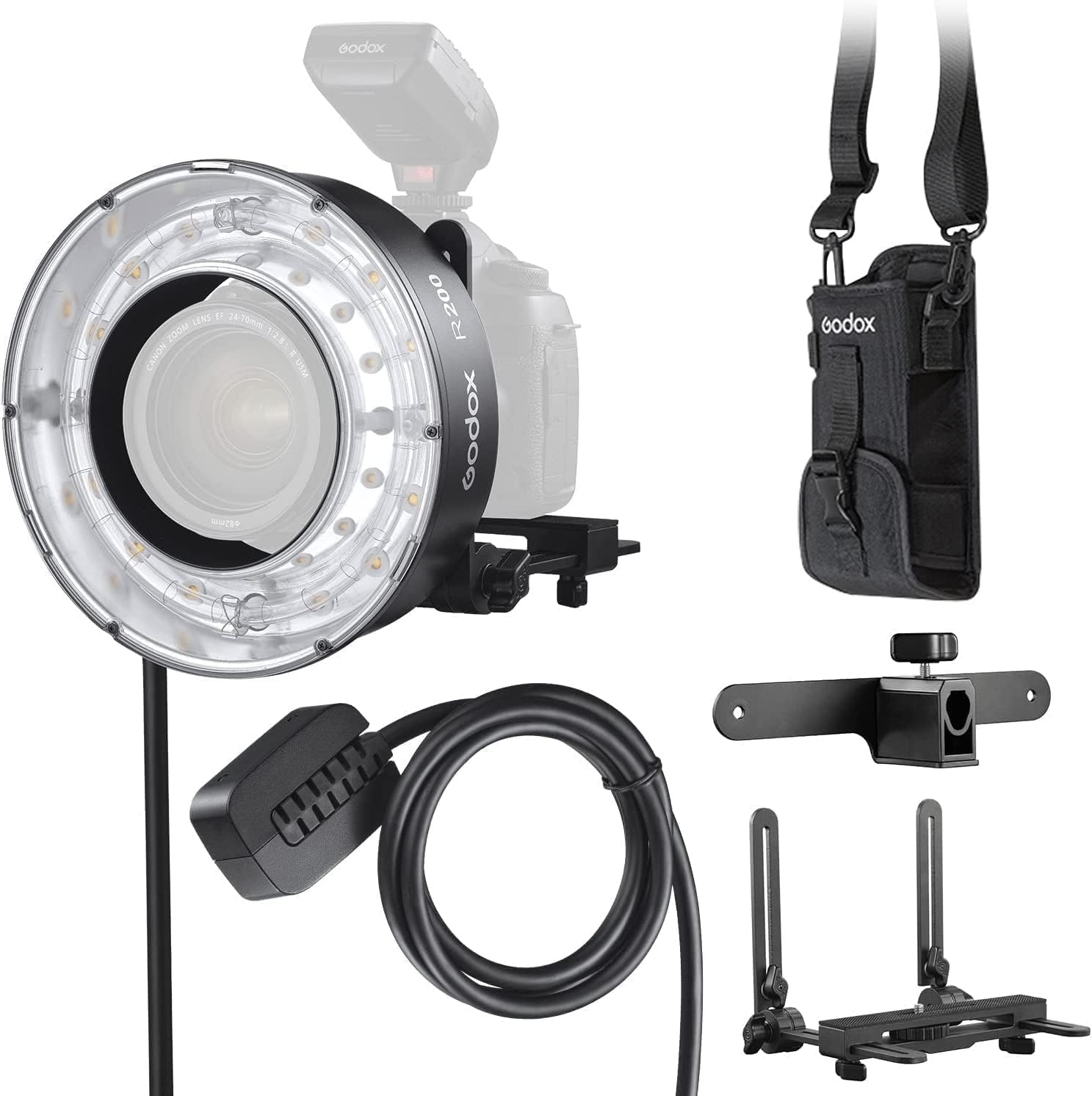 GODOX R200 AD200 AD200PRO сумісна кільцева спалахова головка 200 Вт портретна фотографія відповідні рахунки доступні 5800±200K чорний
GODOX R200 AD200 AD200PRO сумісна кільцева спалахова головка 200 Вт портретна фотографія відповідні рахунки доступні 5800±200K чорний
