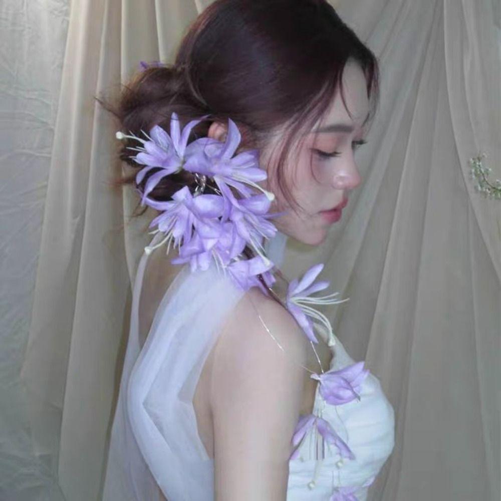 Flower Tassel Bridal Headwear French Style Hair Jewelry Fairy Bride Headdress Hair Accessories фіолетовий
Flower Tassel Bridal Headwear French Style Hair Jewelry Fairy Bride Headdress Hair Accessories фіолетовий