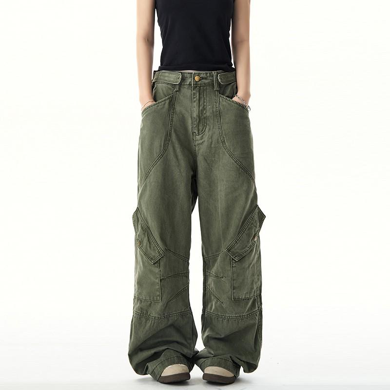 2025 Spring/Autumn Retro Deconstructed Unisex Loose Pleated Straight-Leg Pants L зелёный
2025 Spring/Autumn Retro Deconstructed Unisex Loose Pleated Straight-Leg Pants L зелёный