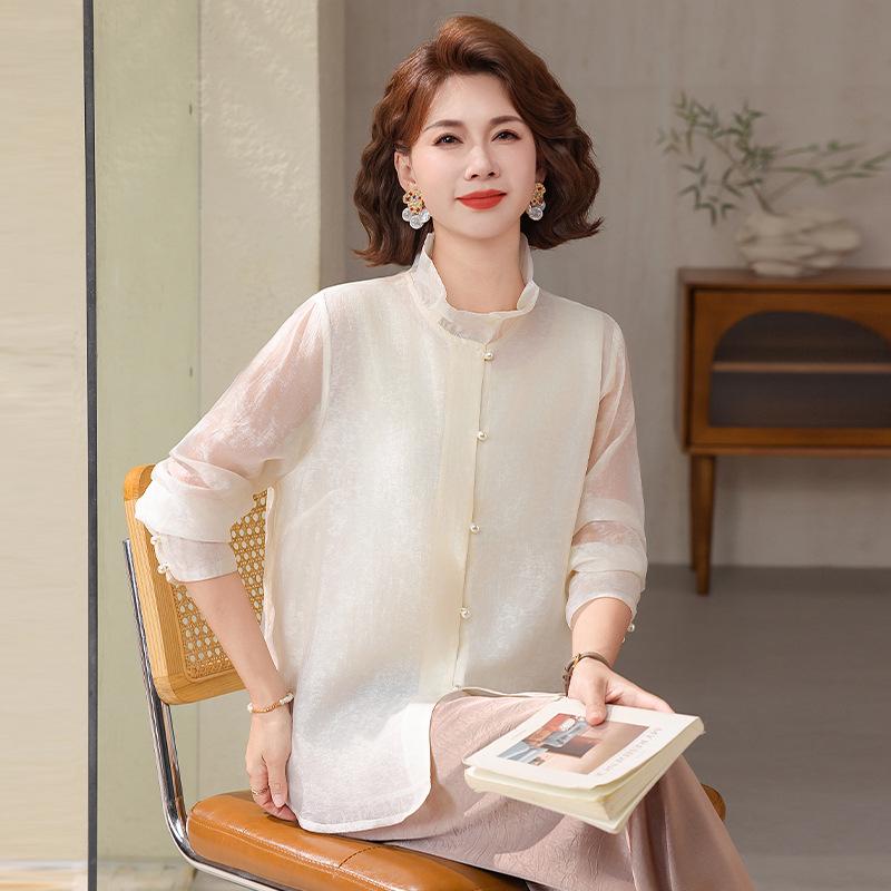 Chic French-Style Chiffon Top with Gauze Sleeves for Young to Middle-Aged Women - Spring/Summer XL
Chic French-Style Chiffon Top with Gauze Sleeves for Young to Middle-Aged Women - Spring/Summer XL