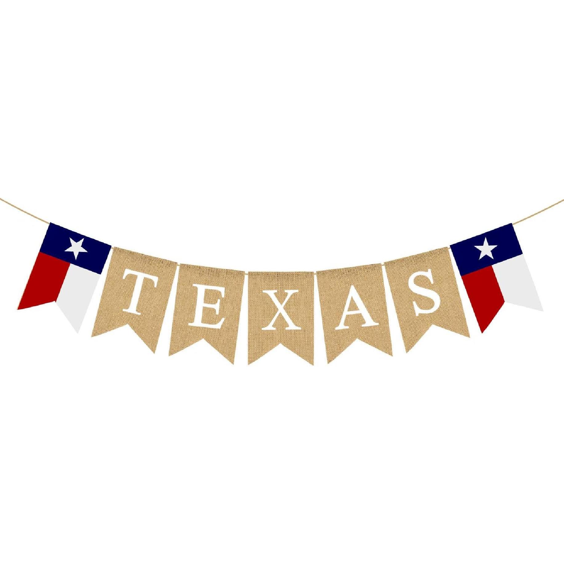 Rainlemon Jute Burlap Texas Lone Star State Flag Banner for Garden Fence,Fireplace Mantel Decoration
Rainlemon Jute Burlap Texas Lone Star State Flag Banner for Garden Fence,Fireplace Mantel Decoration