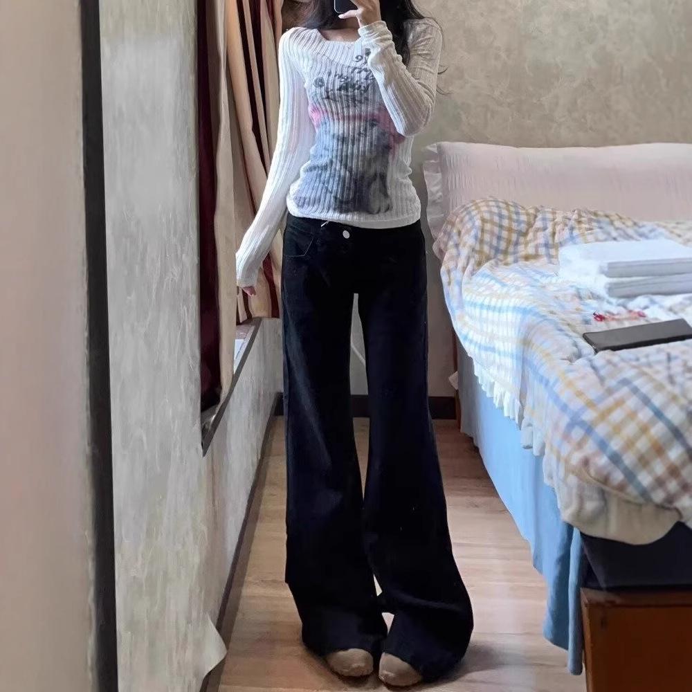 Women s Black Low-Waisted Wide-Leg Retro Jeans - Summer Slimming Micro-Flared Pants Double Extra Large
Women s Black Low-Waisted Wide-Leg Retro Jeans - Summer Slimming Micro-Flared Pants Double Extra Large
