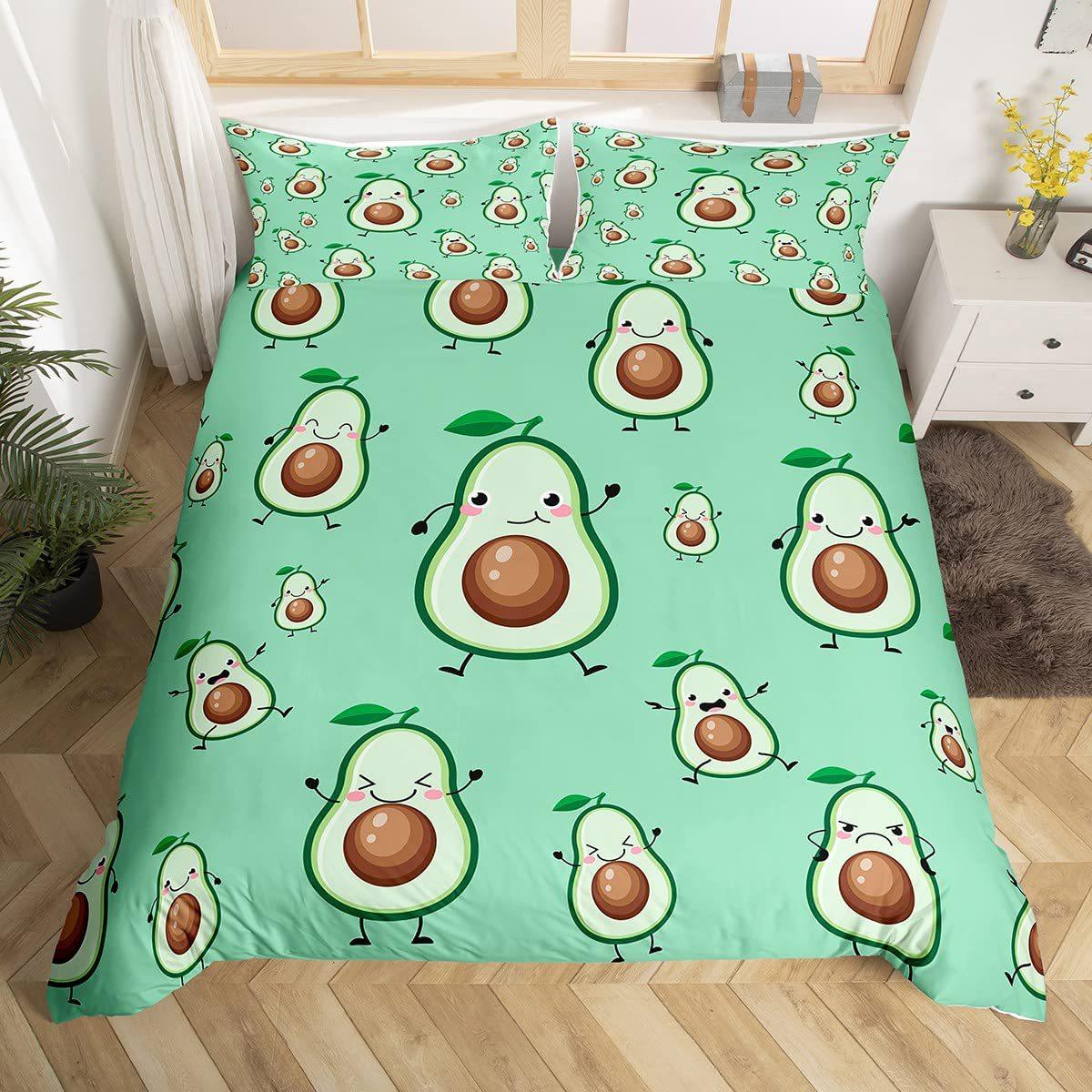 Avocado Duvet Cover Three-piece Set Fun Pattern Bedding Set with Pillowcase EU single 135*200
Avocado Duvet Cover Three-piece Set Fun Pattern Bedding Set with Pillowcase EU single 135*200
