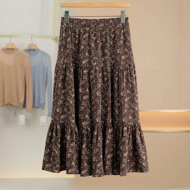 Women s Summer Cottagecore Floral Midi Skirt - Vintage Fresh A-Line Silhouette for Slimming & Elegant Look XL темно-коричневого кольору
Women s Summer Cottagecore Floral Midi Skirt - Vintage Fresh A-Line Silhouette for Slimming & Elegant Look XL темно-коричневого кольору