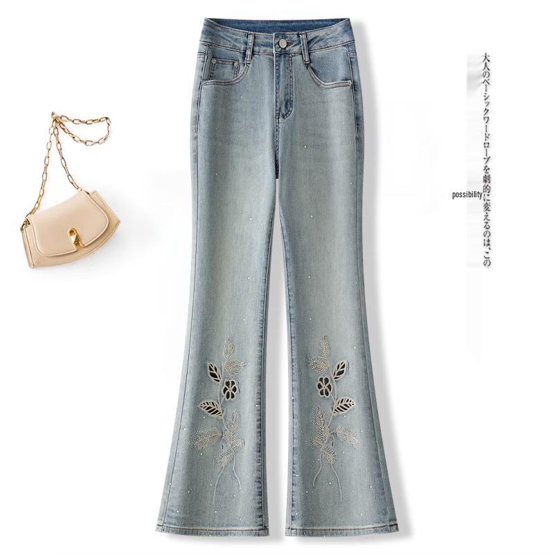 2025 Summer High-Waist Slimming Embroidered Flared Jeans for Women - Petite Fit 26 (85-95 lbs recommended) синий
2025 Summer High-Waist Slimming Embroidered Flared Jeans for Women - Petite Fit 26 (85-95 lbs recommended) синий
