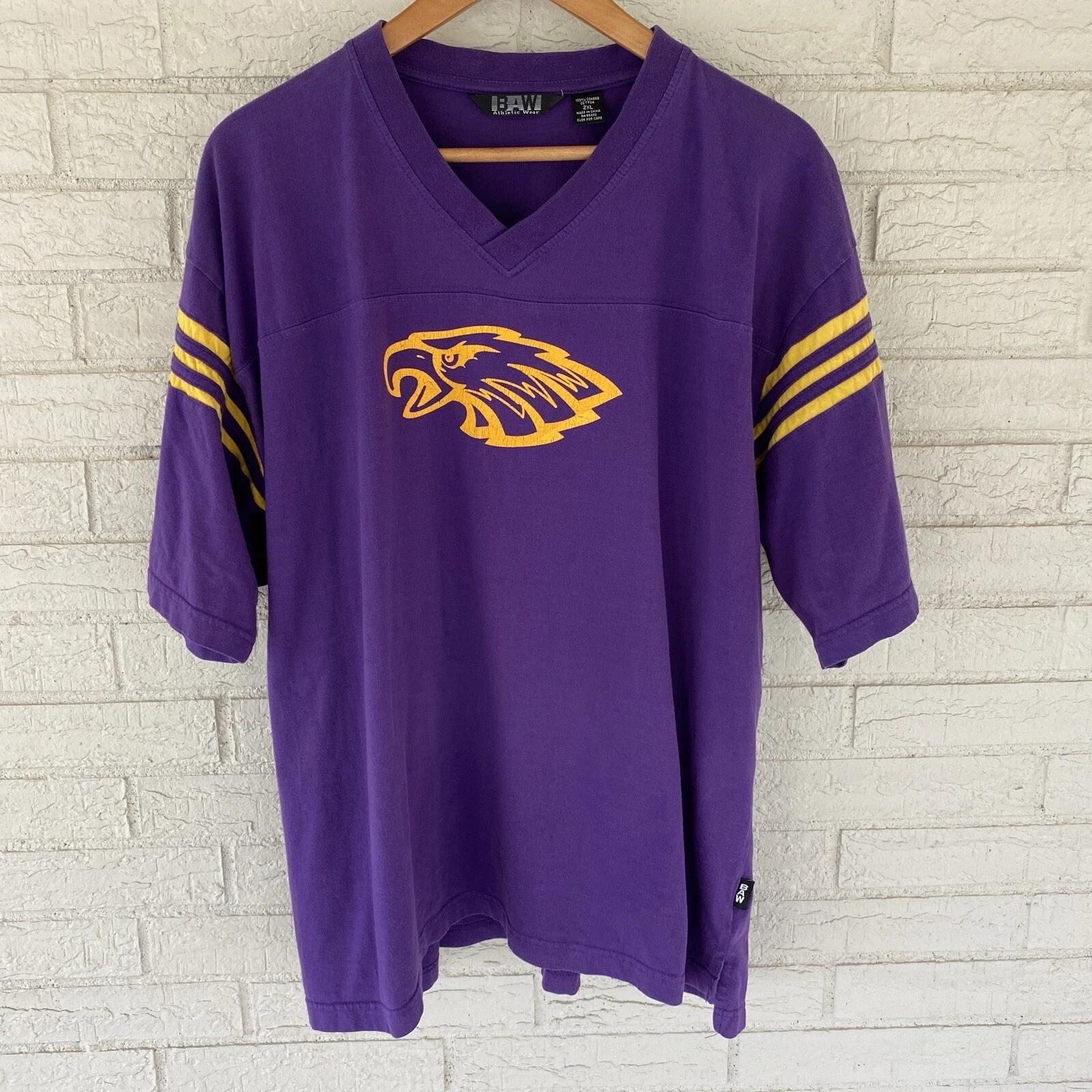 BAW Athletic Wear v-neck football striped short sleeve t-shirt sz 2XL y2k Eagle M
BAW Athletic Wear v-neck football striped short sleeve t-shirt sz 2XL y2k Eagle M