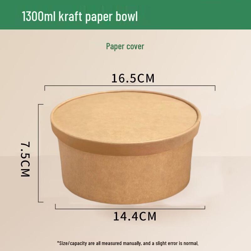 Bellede Disposable Kraft Paper Food Container with Lid
Bellede Disposable Kraft Paper Food Container with Lid