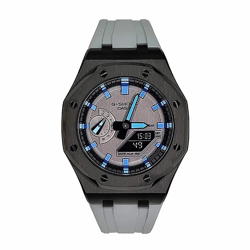 CASIO Men Liquid Crystal,Analog Dual Display Series 44mm Gray Watch GA-2100-1A1(Watch3--)
CASIO Men Liquid Crystal,Analog Dual Display Series 44mm Gray Watch GA-2100-1A1(Watch3--)