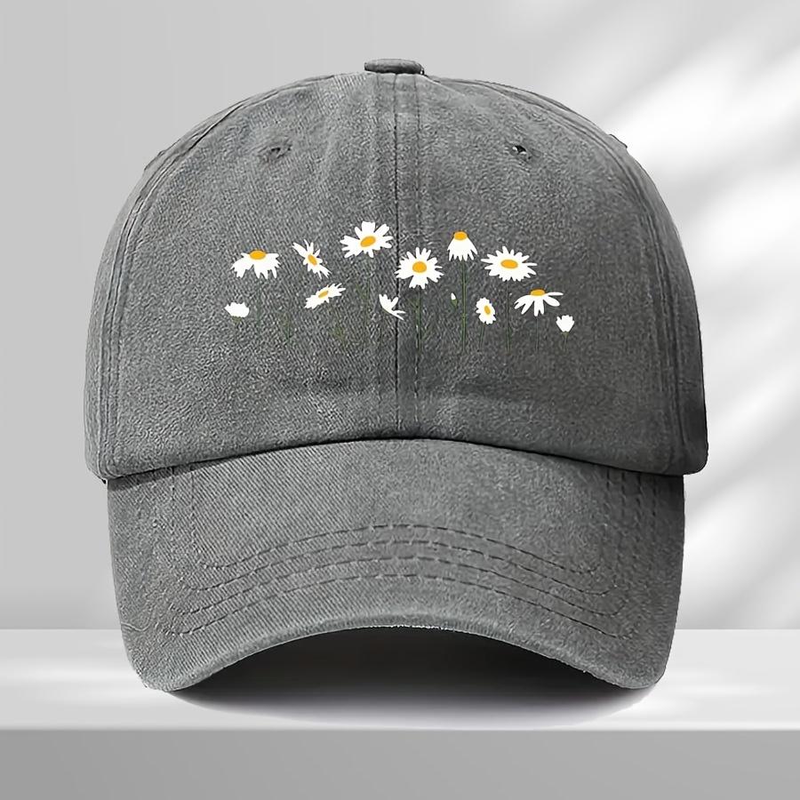 A Stylish Baseball Cap Featuring a Daisy Floral Print Adjustable And Lightweight Suitable for Both Men And Women One Size
A Stylish Baseball Cap Featuring a Daisy Floral Print Adjustable And Lightweight Suitable for Both Men And Women One Size