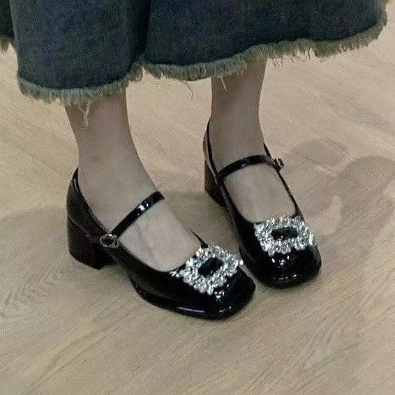 Temperament single shoes with skirts women s evening breeze gentle shoes spring new fashionable versatile high-heeled Mary Jane shoes 34
Temperament single shoes with skirts women s evening breeze gentle shoes spring new fashionable versatile high-heeled Mary Jane shoes 34
