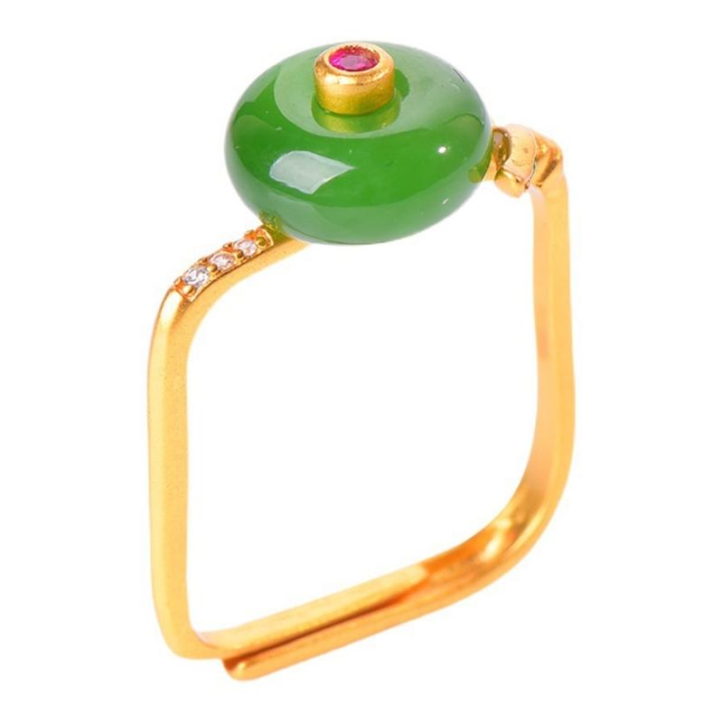 Стильные кольца из нефрита Хетан Аксессуар Кольца из натурального нефрита Хетан Украшение Уникальный шарм Регулируемые украшения для женщин 1
Стильные кольца из нефрита Хетан Аксессуар Кольца из натурального нефрита Хетан Украшение Уникальный шарм Регулируемые украшения для женщин 1