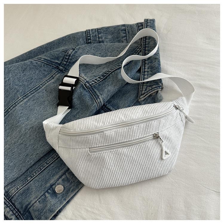 Lightweight Corduroy Fanny Pack Crossbody Bag Fashionable Retro Style Casual Chest Waist Bag Fresh Style Korean Version Handbags
Lightweight Corduroy Fanny Pack Crossbody Bag Fashionable Retro Style Casual Chest Waist Bag Fresh Style Korean Version Handbags