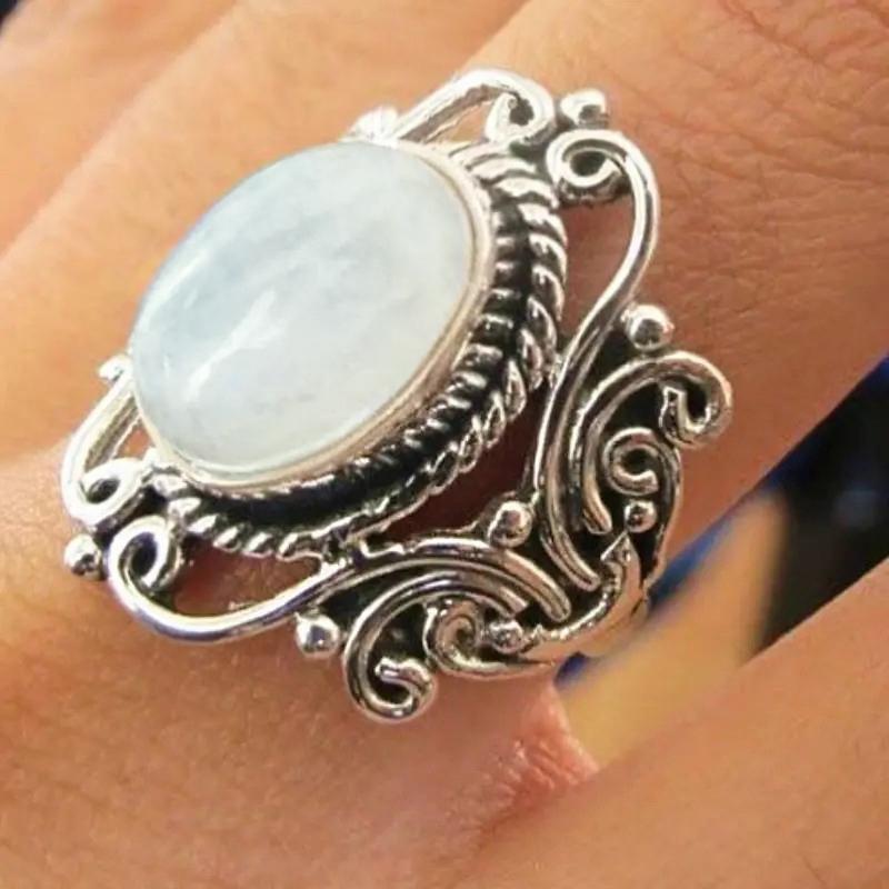 Huitan Vintage Silver Color Hollow Pattern Rings for Women Oval Simulated Opal Stone Aesthetic Female Accessories Retro Jewelry 8
Huitan Vintage Silver Color Hollow Pattern Rings for Women Oval Simulated Opal Stone Aesthetic Female Accessories Retro Jewelry 8