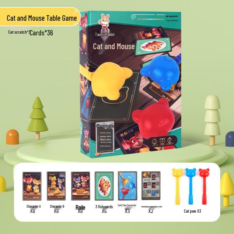 Игра на реакцию для раннего развития «Кошка и мышь» - Детская развивающая игрушка-головоломка для тренировки наблюдательности и концентрации
Игра на реакцию для раннего развития «Кошка и мышь» - Детская развивающая игрушка-головоломка для тренировки наблюдательности и концентрации
