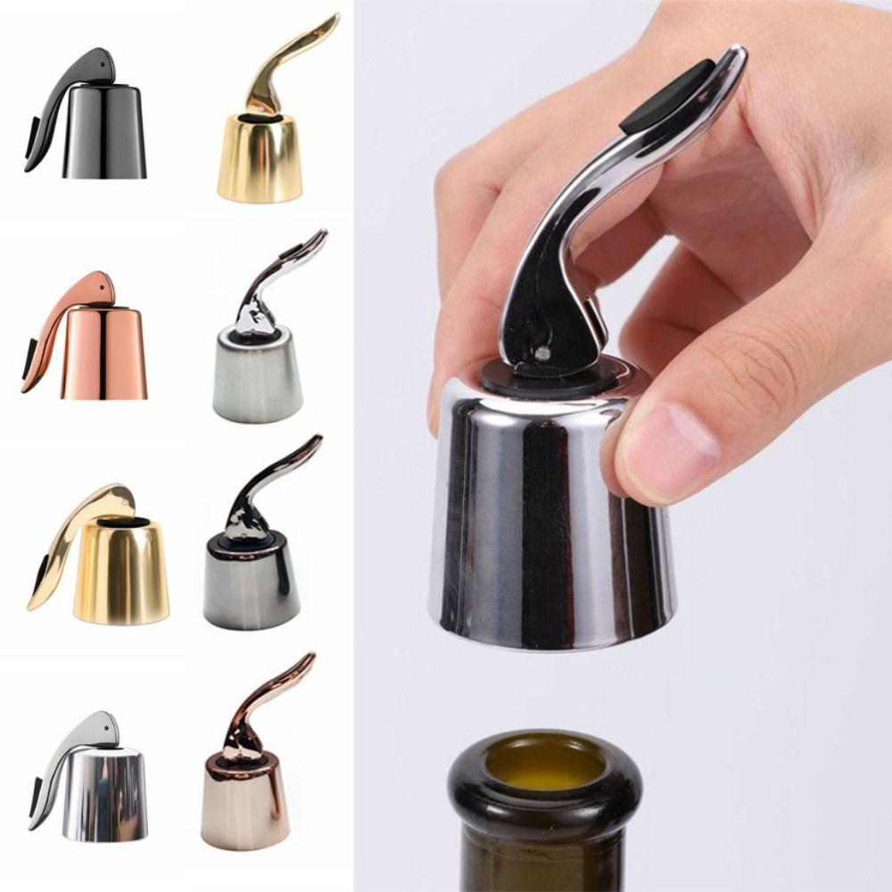 2pcs Portable Wine Saver Bottle Stopper Creative Vacuum Sealer Bottle Plug Keeping Fresh ABS+Stainless&Gold
2pcs Portable Wine Saver Bottle Stopper Creative Vacuum Sealer Bottle Plug Keeping Fresh ABS+Stainless&Gold