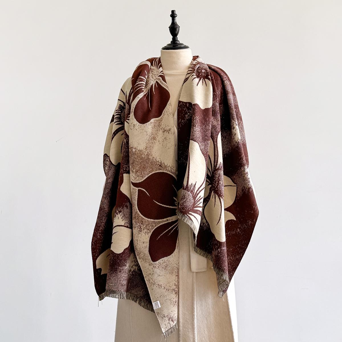 Осенне-зимний теплый шарф с цветочным принтом, роскошная кисточка, шаль-пашмина, женский, имитация кашемира, утолщенный, ветрозащитное одеяло
Осенне-зимний теплый шарф с цветочным принтом, роскошная кисточка, шаль-пашмина, женский, имитация кашемира, утолщенный, ветрозащитное одеяло