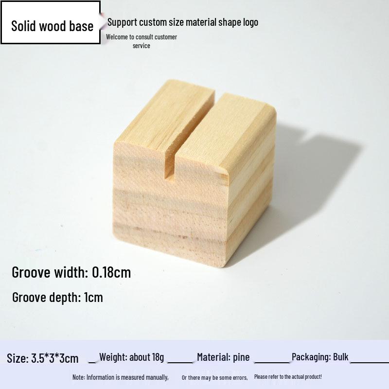 Walnut Solid Wood Base Memo & Label Holder - Customizable Size
Walnut Solid Wood Base Memo & Label Holder - Customizable Size