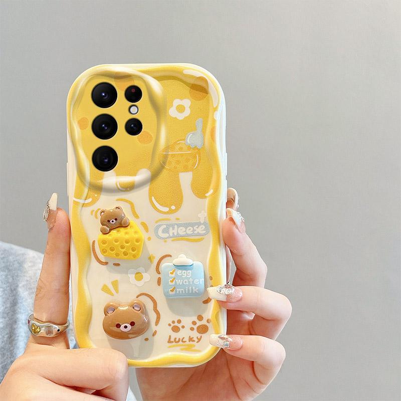 For Samsung Galaxy S21 S22 S23 Plus S21 S22 S23 Ultra S21FE Case Soft Silicone Casing Back Cover 3D stereoscopic Cheese Bear Cute Rabbit Phone Case
For Samsung Galaxy S21 S22 S23 Plus S21 S22 S23 Ultra S21FE Case Soft Silicone Casing Back Cover 3D stereoscopic Cheese Bear Cute Rabbit Phone Case