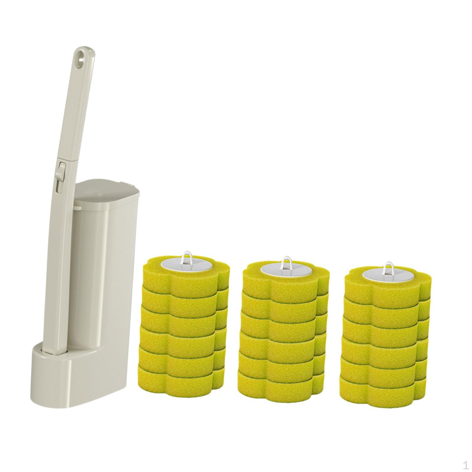 19 Pieces Toilet Brush And Refills Cleaning System Kit Wall Mounted Holder Extended Handle Wand Lemon Flavor
19 Pieces Toilet Brush And Refills Cleaning System Kit Wall Mounted Holder Extended Handle Wand Lemon Flavor
