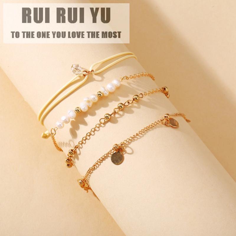 RUI RUI YU 4 шт./компл. Женский браслет Жемчуг Круглая бусина Ретро Простой стиль Браслет
RUI RUI YU 4 шт./компл. Женский браслет Жемчуг Круглая бусина Ретро Простой стиль Браслет
