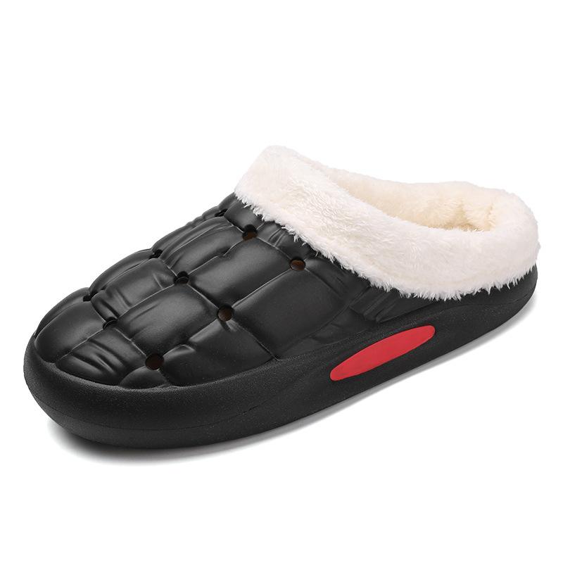 New home outdoor winter warm casual leather waterproof slippers women s velvet men s cotton slippers 46-47 чорний
New home outdoor winter warm casual leather waterproof slippers women s velvet men s cotton slippers 46-47 чорний