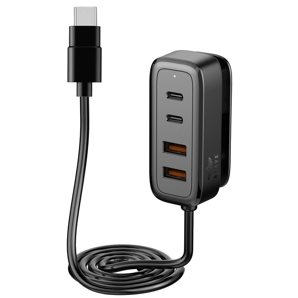 60W Universal Car Charger Fast Charging USB-C - Power Hub & Multi-Charger with 2 USB-C & 2 USB-A Ports Smart Power Distribution 1.5m Type-C Cable Mul
60W Universal Car Charger Fast Charging USB-C - Power Hub & Multi-Charger with 2 USB-C & 2 USB-A Ports Smart Power Distribution 1.5m Type-C Cable Mul