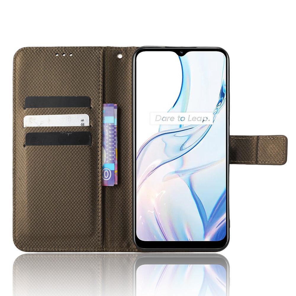 Anti-fall Phone Cover for Realme C30 4G/C30s 4G,Magnetic Clasp Diamond Texture PU Leather Anti-scratch Hands-free Stand Wallet Phone Case Brown
Anti-fall Phone Cover for Realme C30 4G/C30s 4G,Magnetic Clasp Diamond Texture PU Leather Anti-scratch Hands-free Stand Wallet Phone Case Brown