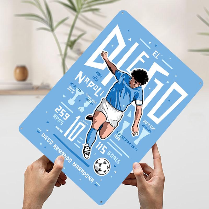 Diego Maradona Printed Poster Customized Wall Art Retro Vintage Metal Tin Signs for Home Living Room Decorations Bar Accessories 7.9x11.8In(20x30cm)
Diego Maradona Printed Poster Customized Wall Art Retro Vintage Metal Tin Signs for Home Living Room Decorations Bar Accessories 7.9x11.8In(20x30cm)