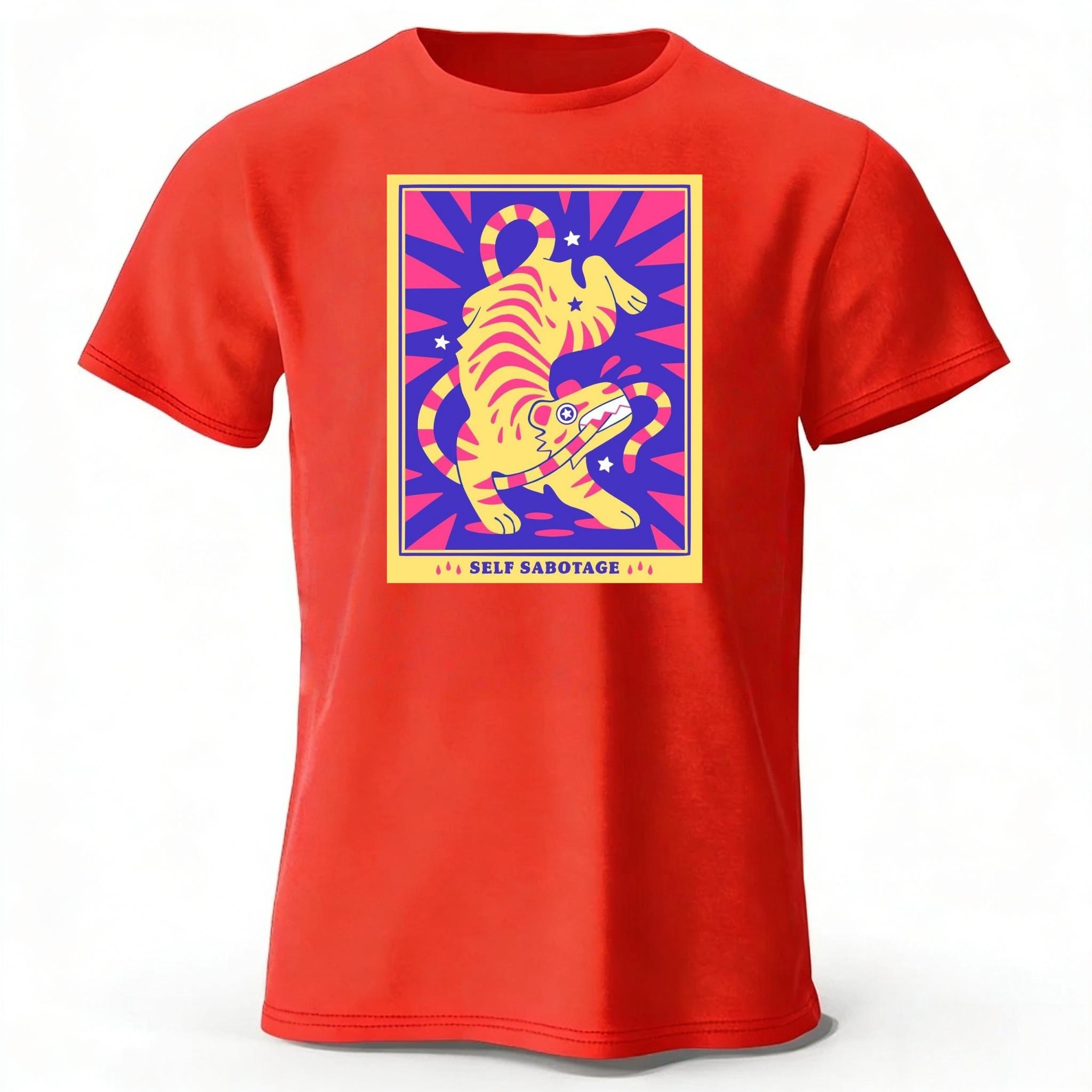 Men s Retro Tarot Card Tiger Print Pure Cotton T-shirt Fitness Sports Breathable Short Sleeved O-neck T-shirt Casual Wear XXXL красный
Men s Retro Tarot Card Tiger Print Pure Cotton T-shirt Fitness Sports Breathable Short Sleeved O-neck T-shirt Casual Wear XXXL красный