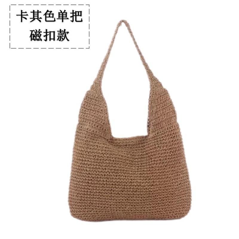 Single shoulder strap straw bag handmade paper rope woven bag women s new large capacity single shoulder tote bag holiday beach women s bag
Single shoulder strap straw bag handmade paper rope woven bag women s new large capacity single shoulder tote bag holiday beach women s bag