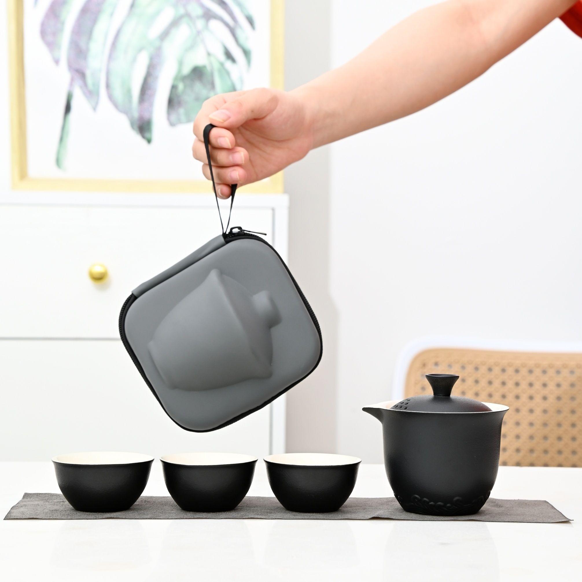 Simple Ceramic Portable Travel Tea Set, Outdoor Kung Fu Teapot, Portable Teaware, 2026 New Style Tea Set
Simple Ceramic Portable Travel Tea Set, Outdoor Kung Fu Teapot, Portable Teaware, 2026 New Style Tea Set