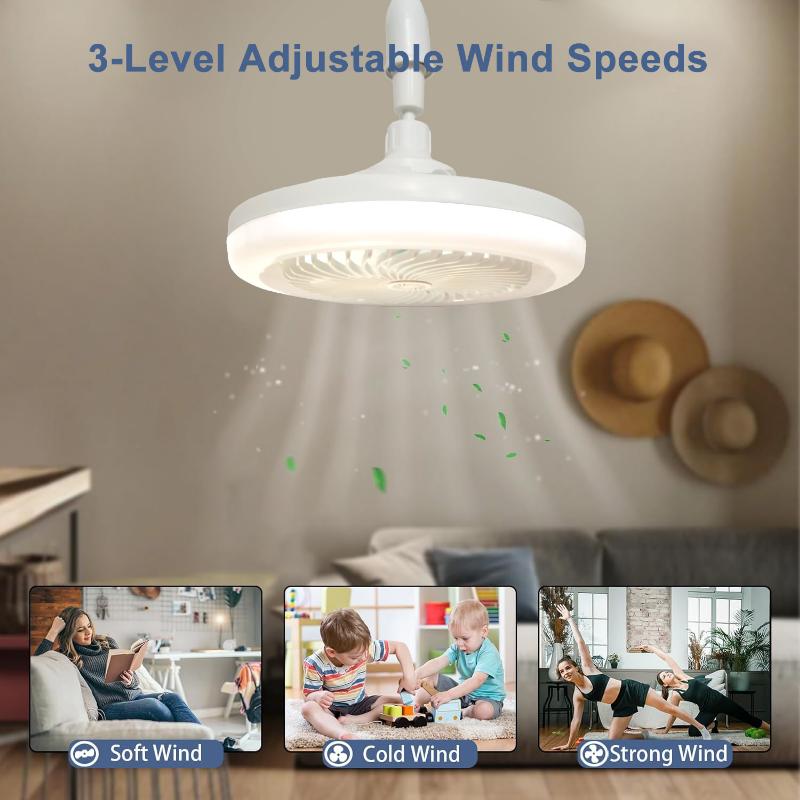 Ceiling Fans With Remote Control Light LED Lamp Fan E27 Converter Base Smart Silent Ceiling Fans Decorative Lights Dropshippings чорний
Ceiling Fans With Remote Control Light LED Lamp Fan E27 Converter Base Smart Silent Ceiling Fans Decorative Lights Dropshippings чорний