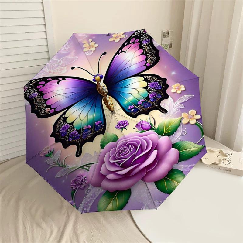 1PC Butterfly Rose Umbrella-8-Rib Reinforced, Automatic Open, Lightweight & Durable, Fashion Accessory for Outdoor-L0346
1PC Butterfly Rose Umbrella-8-Rib Reinforced, Automatic Open, Lightweight & Durable, Fashion Accessory for Outdoor-L0346