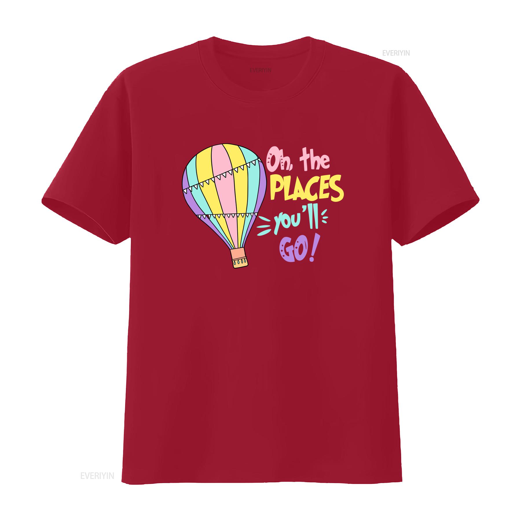 Oh the Places Youll Go Colorful Hot Air Balloon T Shirt Soft for Women and Men vintage Washed Unisex Stretched Casual S
Oh the Places Youll Go Colorful Hot Air Balloon T Shirt Soft for Women and Men vintage Washed Unisex Stretched Casual S