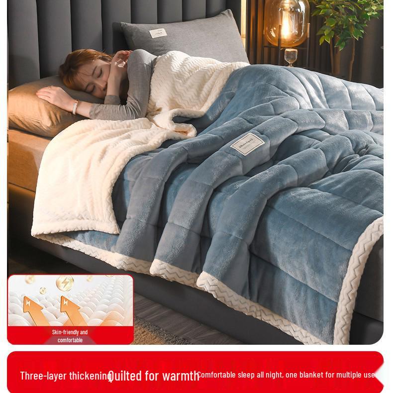 Зимнее одеяло из кораллового флиса для младенцев и малышей - Толстая, мягкая шаль или покрывало для сна 100x150cm