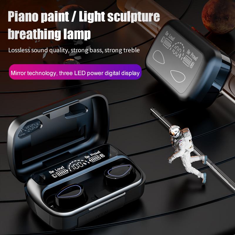 R10 In-ear Earphones Digital Display Mirror Surface Wireless Bluetooth-compatible Headphones A
R10 In-ear Earphones Digital Display Mirror Surface Wireless Bluetooth-compatible Headphones A