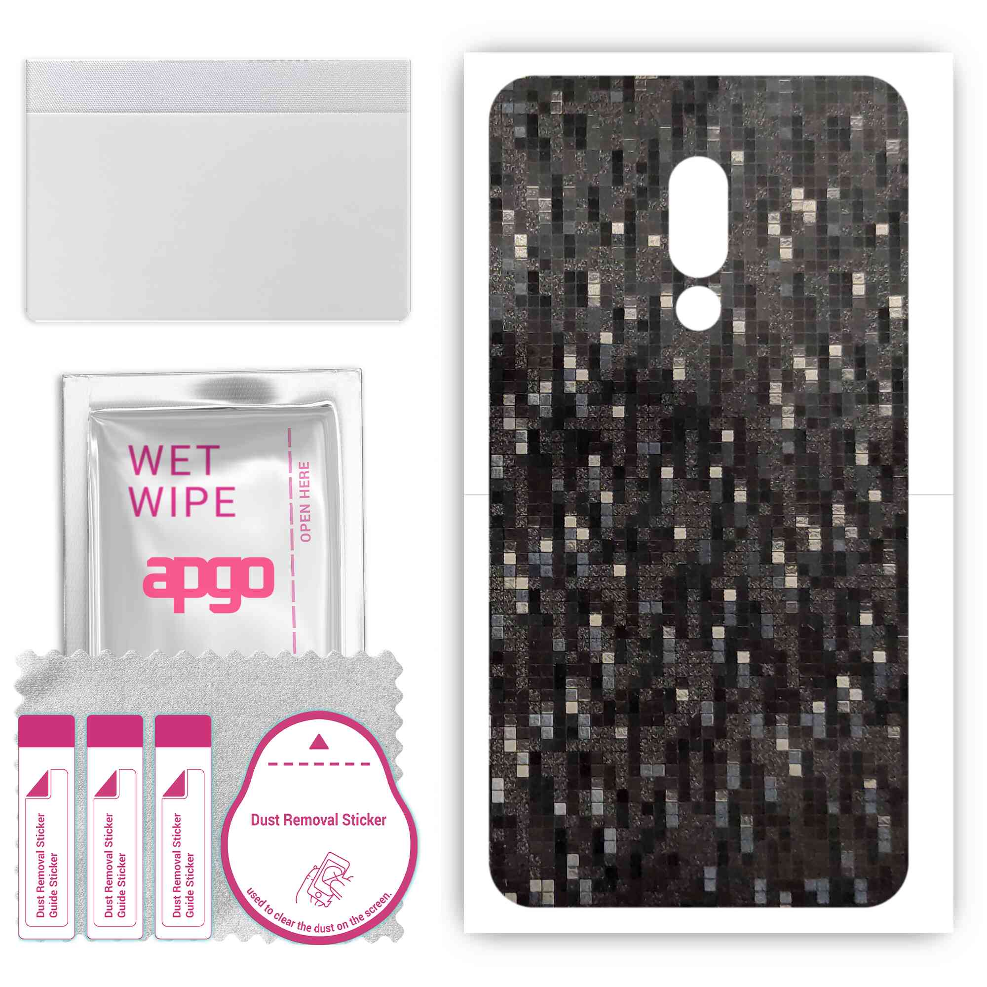 Apgo Protective Skin Sticker для задньої панелі, сумісної з Meizu 16 Plus, Wrap Film, Foil, Vinyl - Pattern Carbon Black Pixel
Apgo Protective Skin Sticker для задньої панелі, сумісної з Meizu 16 Plus, Wrap Film, Foil, Vinyl - Pattern Carbon Black Pixel