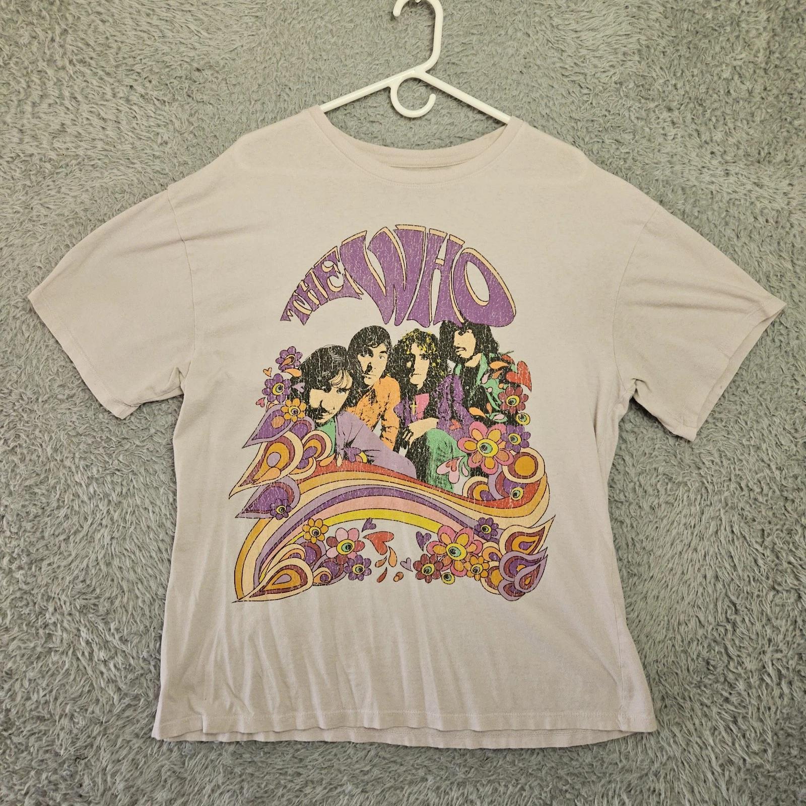 The Who Band 100% Cotton T-shirt Mens Tees Top S/M (Fits Mens XL) Vintage Reproduction Psychedelic Print 3XL
The Who Band 100% Cotton T-shirt Mens Tees Top S/M (Fits Mens XL) Vintage Reproduction Psychedelic Print 3XL