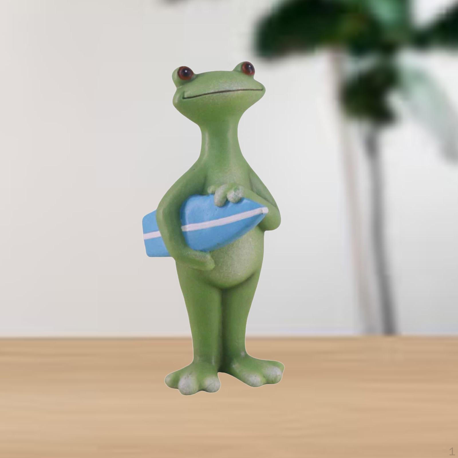 Frog Figurine Resin Animal Sculpture for Garden Decor Planter blue surfboard
Frog Figurine Resin Animal Sculpture for Garden Decor Planter blue surfboard