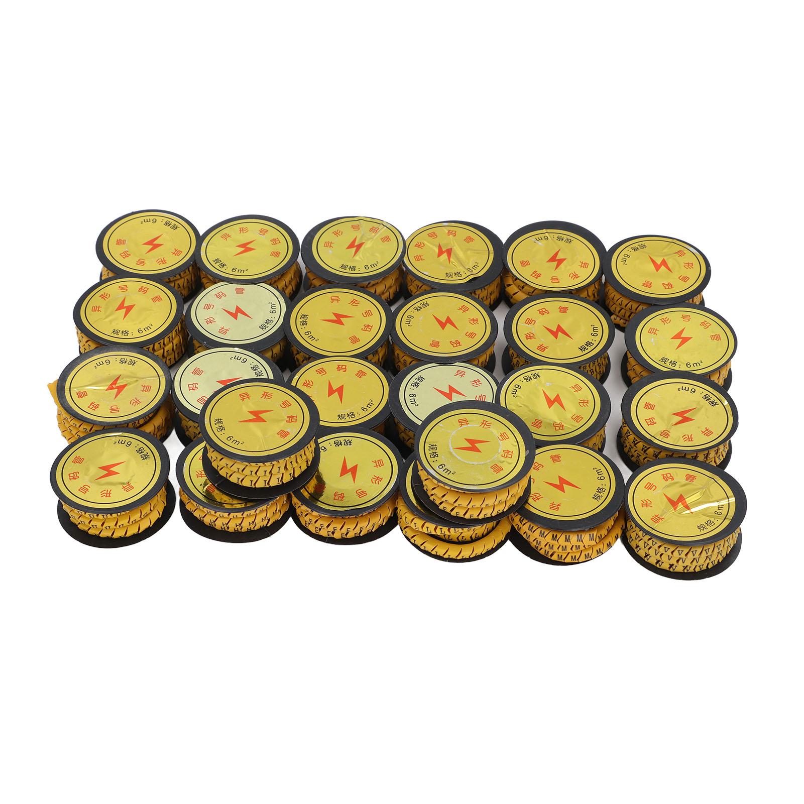 26PCS Set Tube Cable Marker EC Letter Number PVC A to Z Marking Coded Cable Marker 6m2
26PCS Set Tube Cable Marker EC Letter Number PVC A to Z Marking Coded Cable Marker 6m2