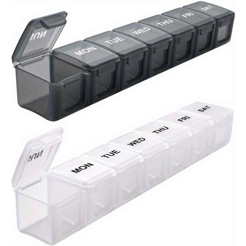 2pcs Portable Seven Grid Medicine Box,7-day Transparent Long Strip Medicine Box,Storage Box, Divided PP Pill Box Medicine Remind
2pcs Portable Seven Grid Medicine Box,7-day Transparent Long Strip Medicine Box,Storage Box, Divided PP Pill Box Medicine Remind