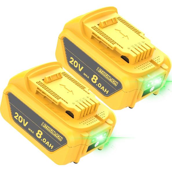 8.0Ah Замена для аккумулятора Dewalt 20V Max, Совместим с аккумулятором Dewalt 20V Battery Max XR DCB207 DCB206 DCB204 DCB201 DCB200 Серии DCD/DCF/DCG 2 шт.
8.0Ah Замена для аккумулятора Dewalt 20V Max, Совместим с аккумулятором Dewalt 20V Battery Max XR DCB207 DCB206 DCB204 DCB201 DCB200 Серии DCD/DCF/DCG 2 шт.