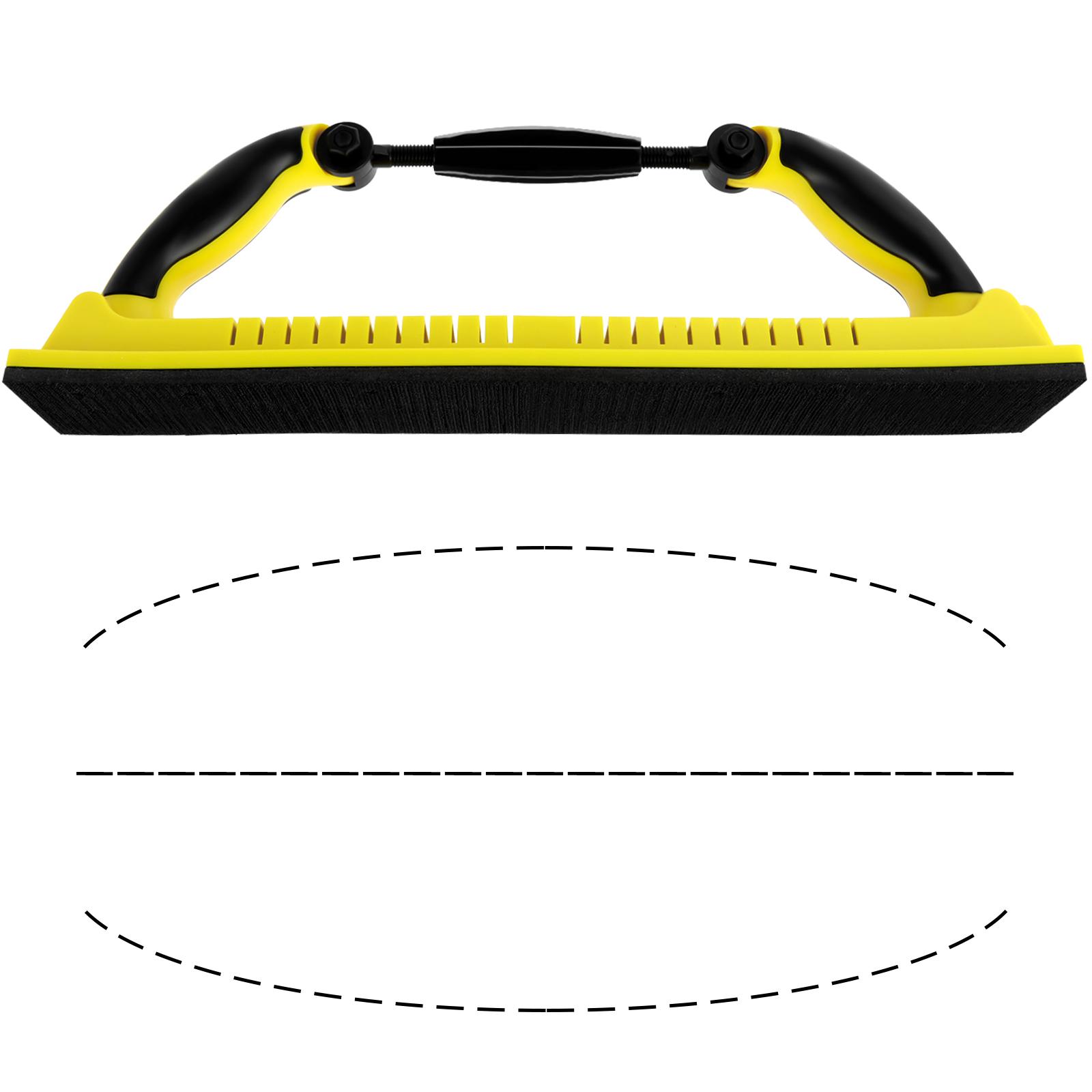Ручная шлифовальная машинка Регулируемый ручной шлифовальный инструмент Гибкий шлифовальный блок с ручкой Шлифовальный блок для гипсокартона для деревообработки Автомобилей Стен жёлтый
Ручная шлифовальная машинка Регулируемый ручной шлифовальный инструмент Гибкий шлифовальный блок с ручкой Шлифовальный блок для гипсокартона для деревообработки Автомобилей Стен жёлтый